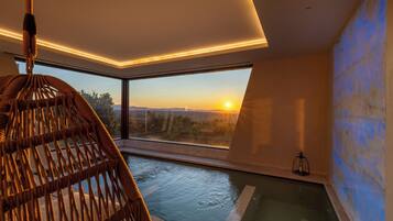 Behandlingsrum til par, sauna, boblebad, dampbad, tyrkisk bad/hammam