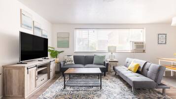 Smart TV, fireplace, offices