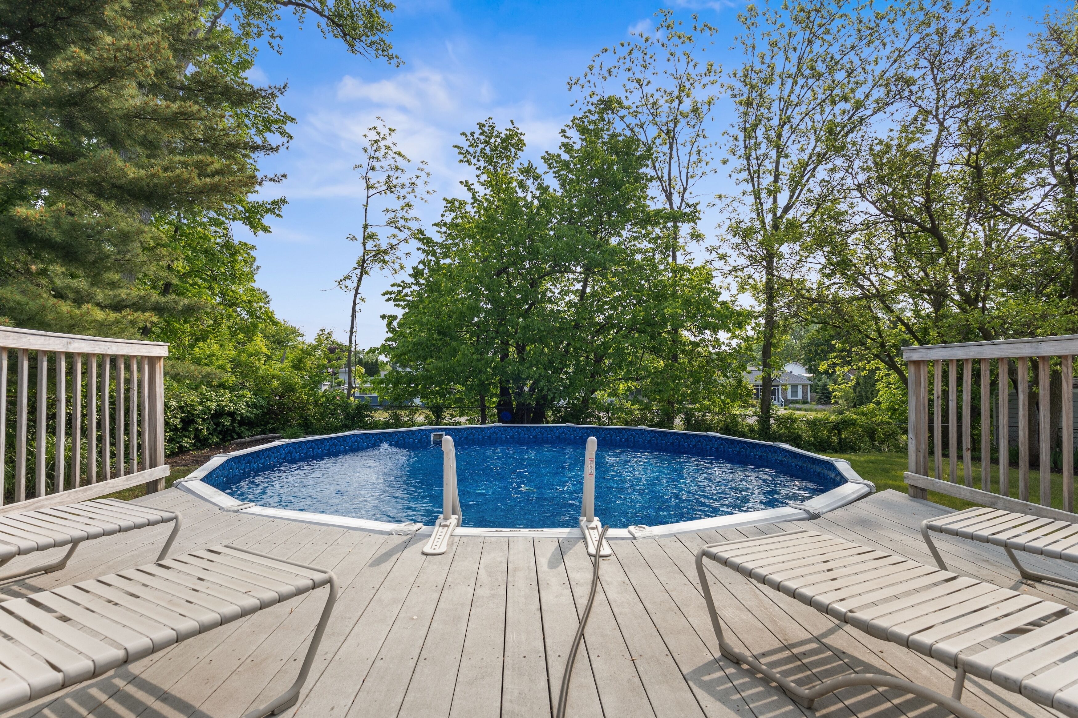 A heated pool