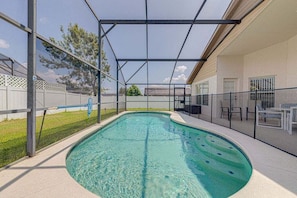 A heated pool