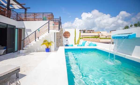 Departamento exclusivo, alberca privada | Terraza o patio