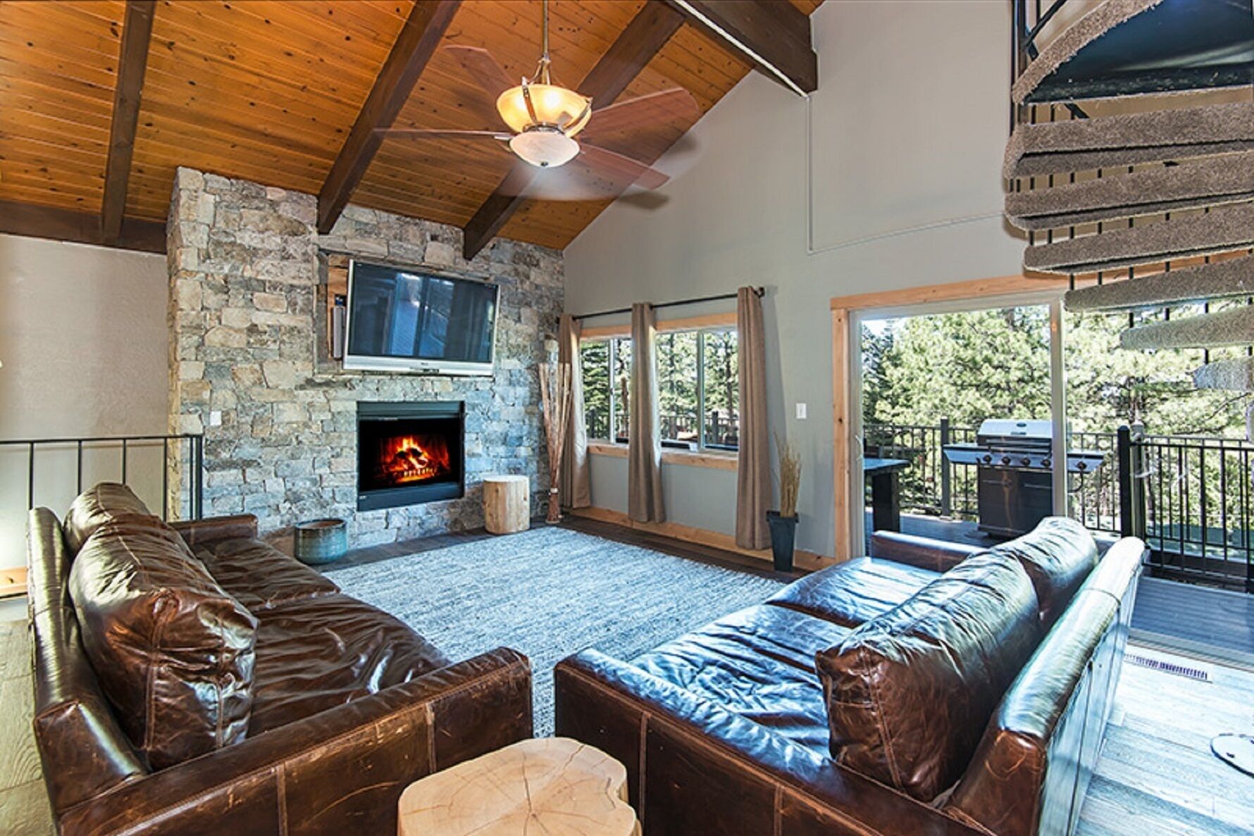 TV connectée, cheminée, baby-foot, table de tennis de table