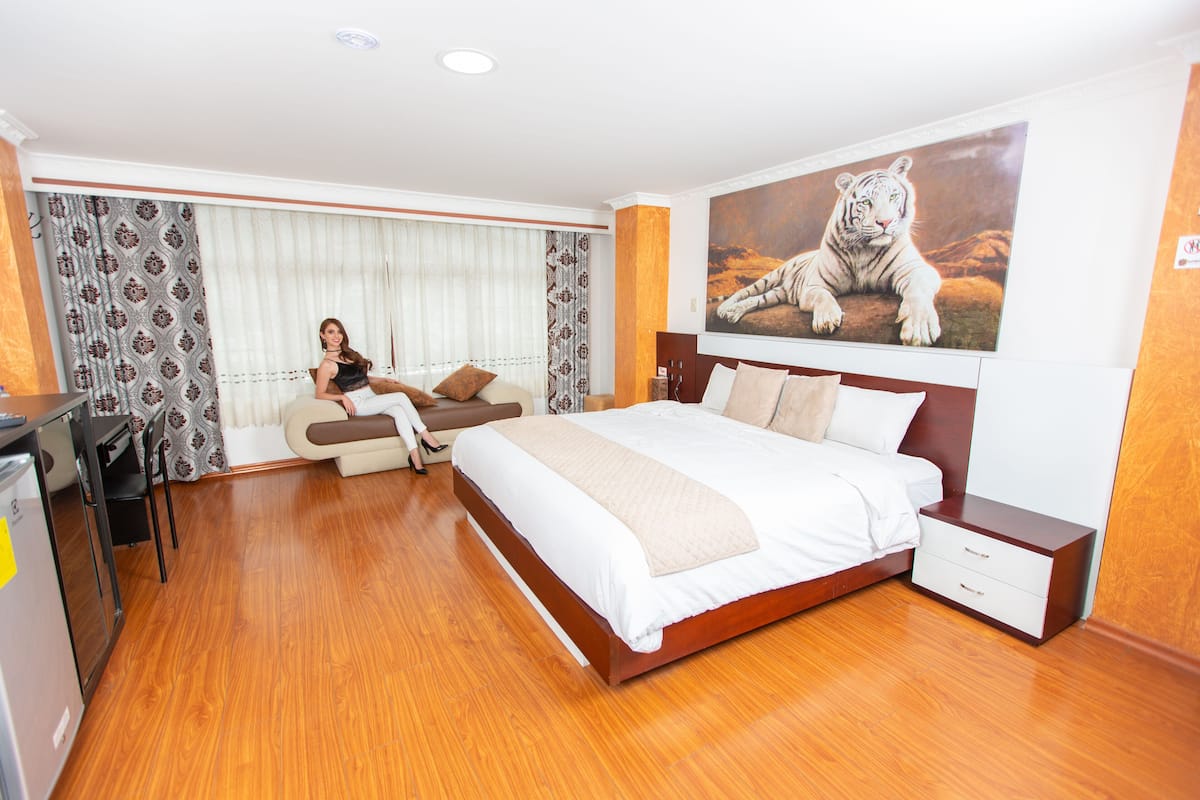 Queen Suite | Wi-Fi ฟรี, ผ้าปูที่นอน