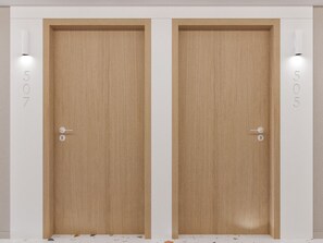Two wooden doors with numbers '507' and '505' on the wall above them. - Grand Sunny Beach (Nessebar)