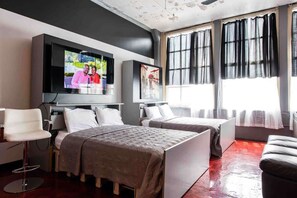 1 habitación, tabla de planchar con plancha y wifi 