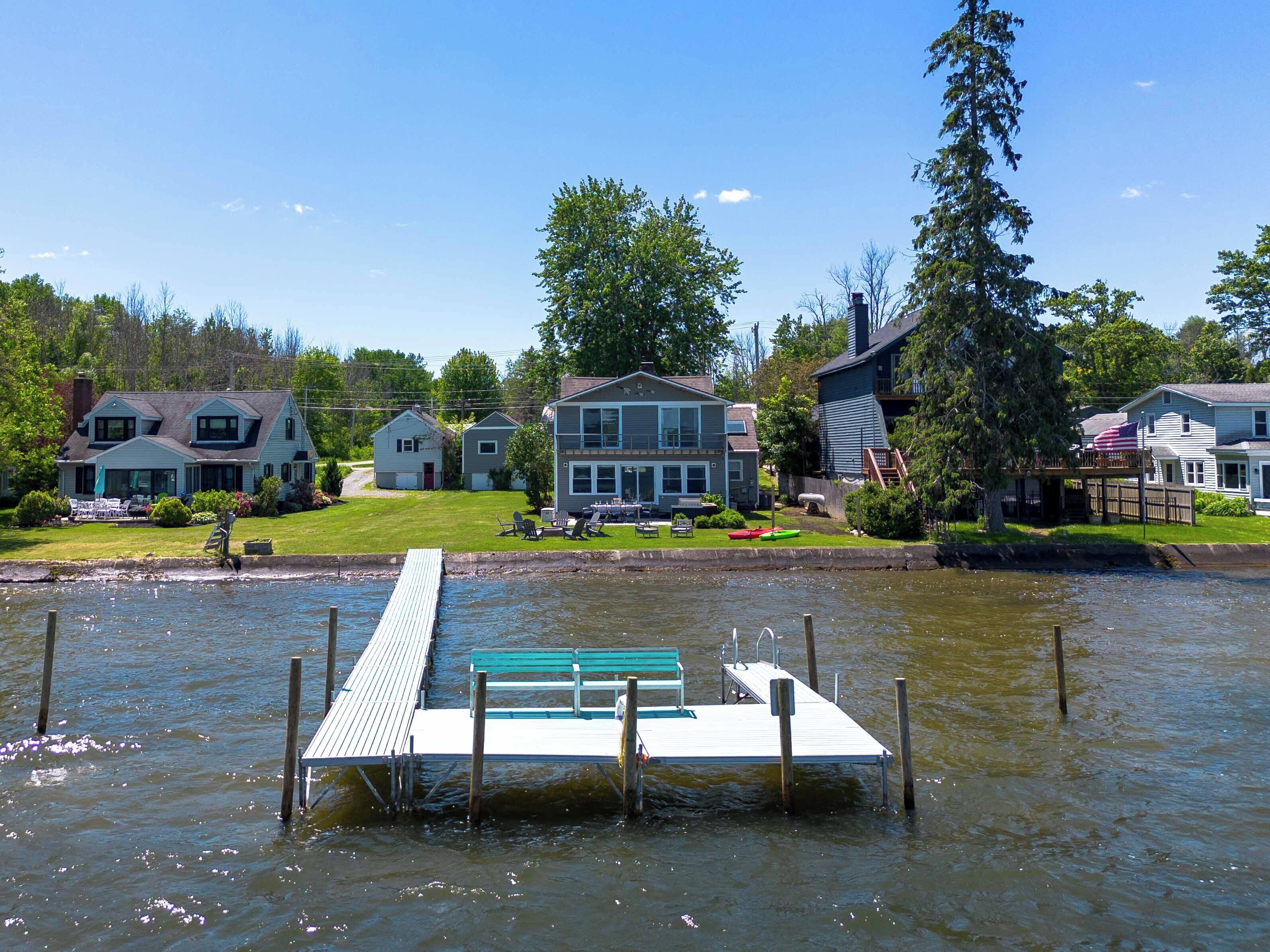 Two boat slips provided for all your water toys