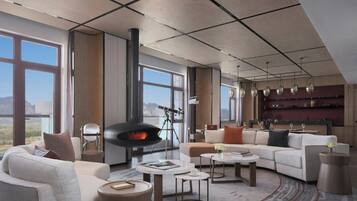 Premium bedding, down comforters, minibar, in-room safe