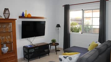 TV, DVD player, ping pong, stereo