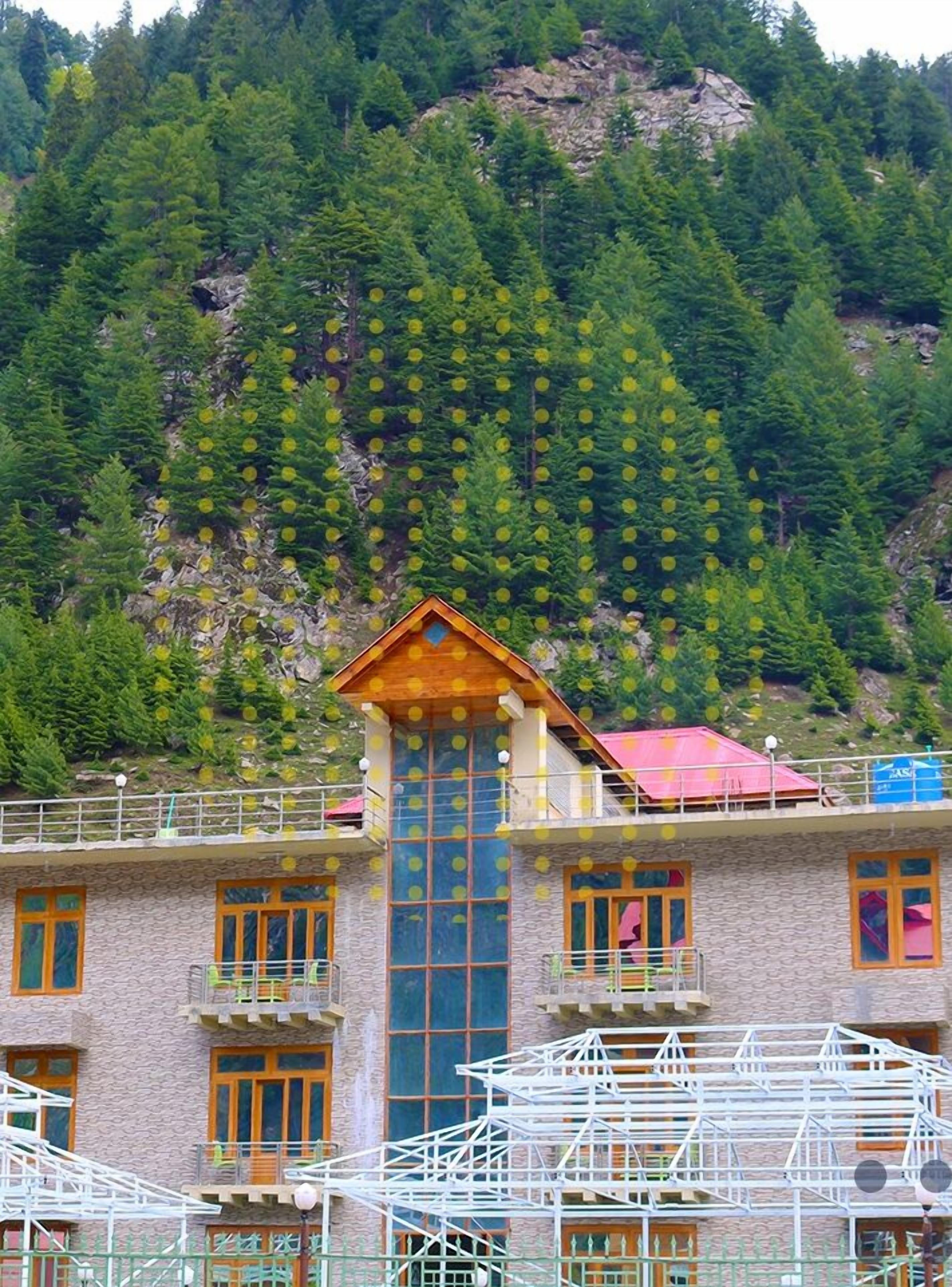 Façana frontal de l'allotjament