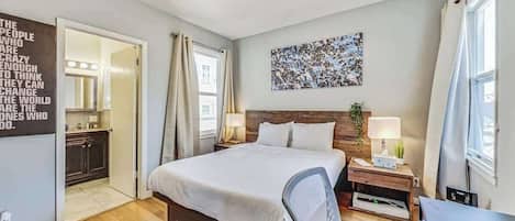 4 habitaciones y ropa de cama de alta calidad