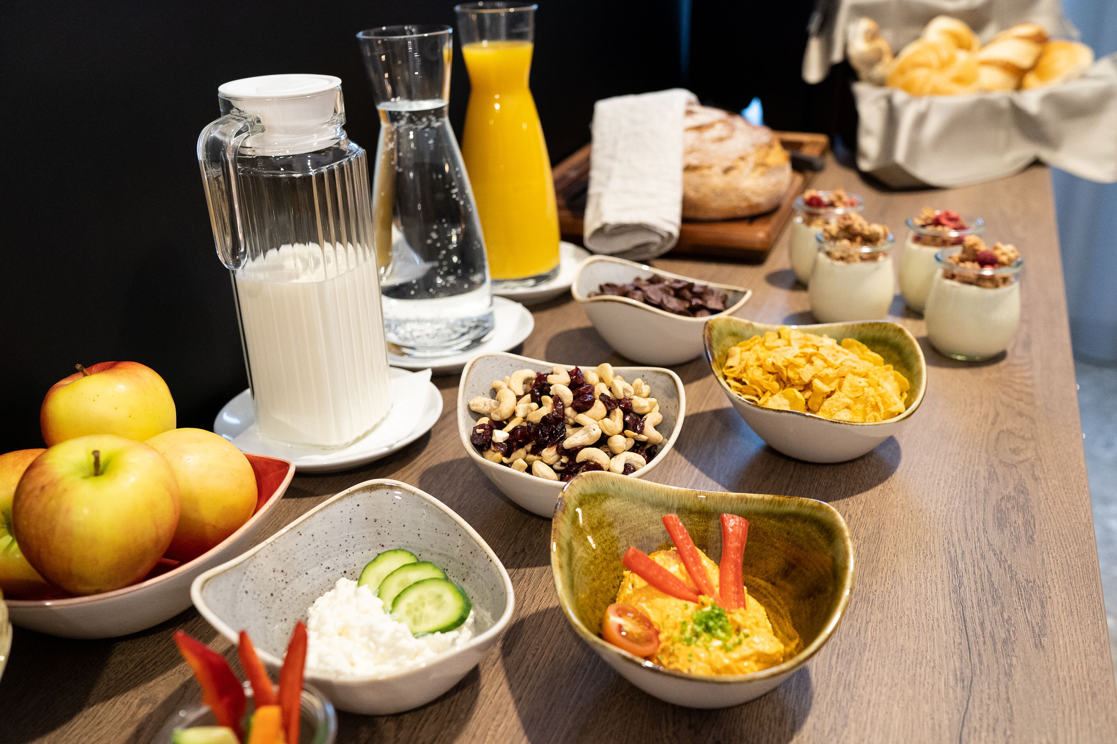 Café da manhã com buffet todos os dias (EUR 16 por pessoa) 