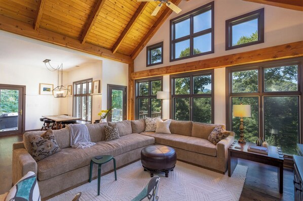 TV, fireplace, ping pong