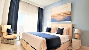 1 bedroom, in-room safe, iron/ironing board, travel cot