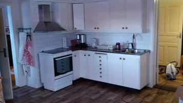 Fridge, microwave, oven, toaster