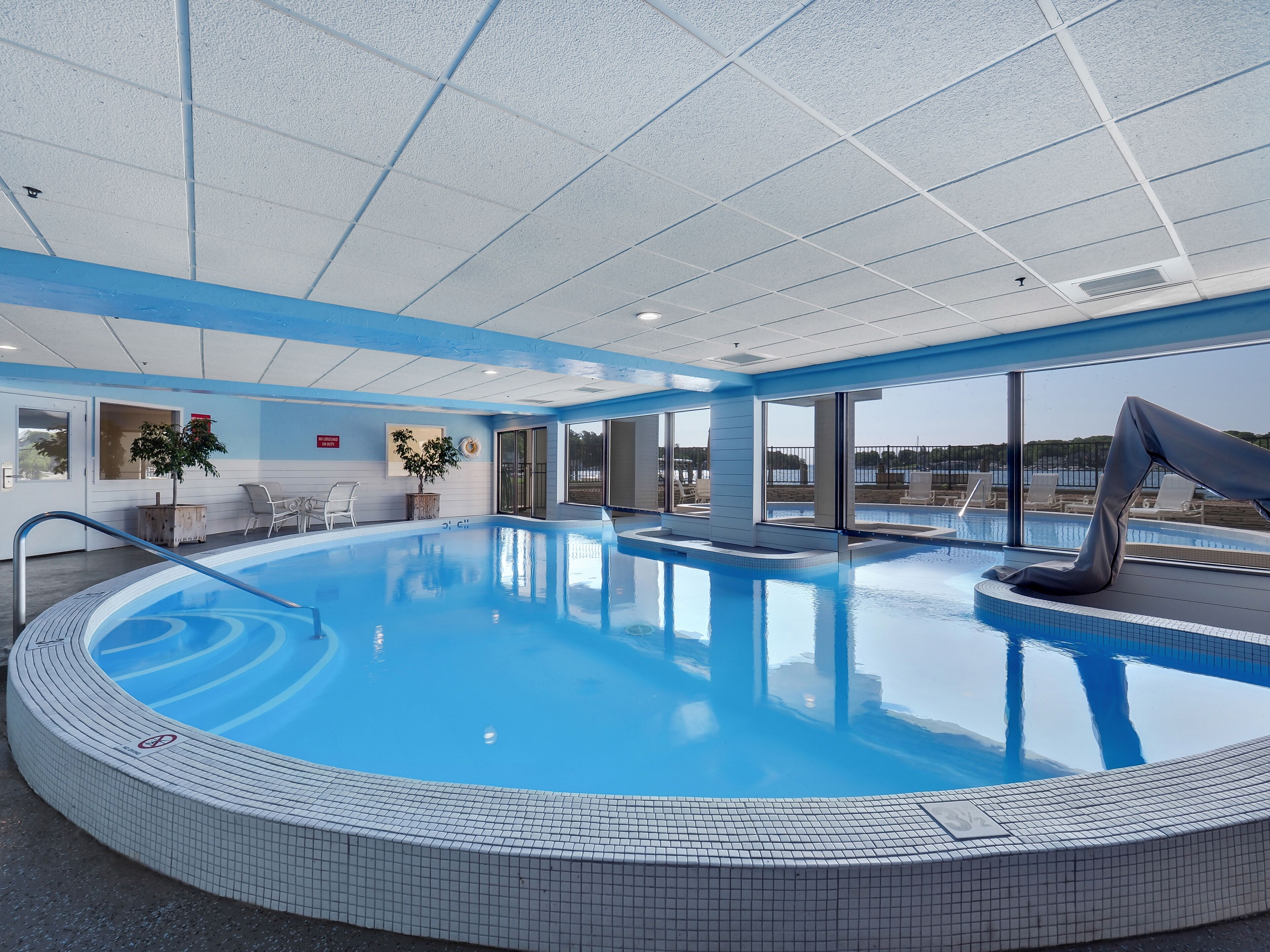 Indoor pool, a heated pool