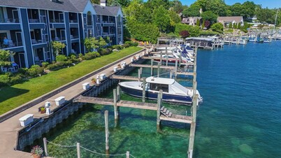 Downtown Charlevoix | Pool, Hot Tub, Sauna | Sleeps 4