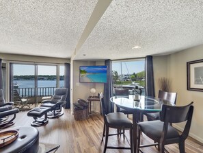 Interior - Waterfront Condo in Downtown Charlevoix | Pool, Hot Tub, Sauna | Sleeps 4 (Charlevoix)
