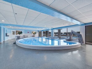 Indoor pool, a heated pool
