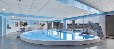 Indoor pool, a heated pool
