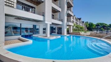 Indoor pool, a heated pool