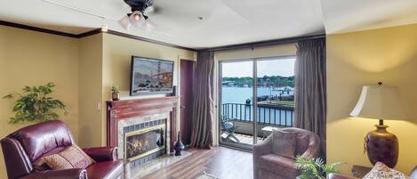 TV connectée, cheminée