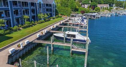 Two-Bedroom Vaulted Retreat | Downtown Charlevoix | Pool, Hot Tub, Sauna