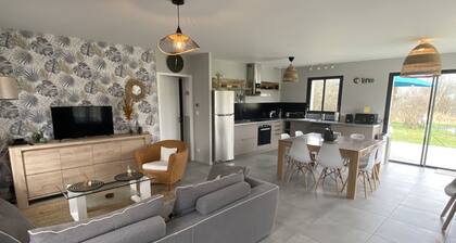 New house between beach and forest