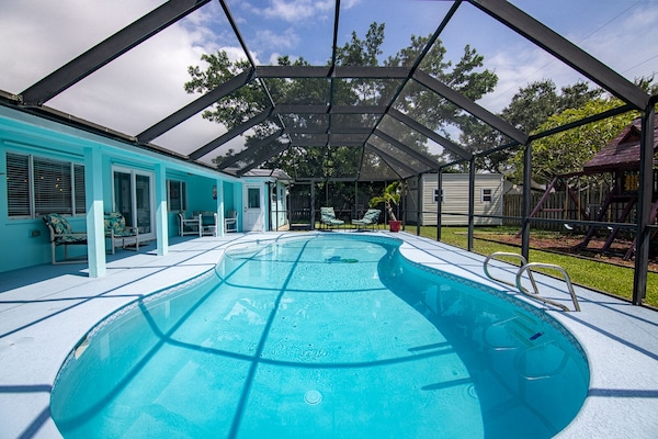 OVERSIZED pool. Salt water, Solar heated