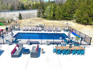 A heated pool