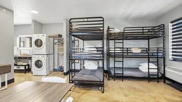 2 bedrooms, iron/ironing board, travel crib, free WiFi