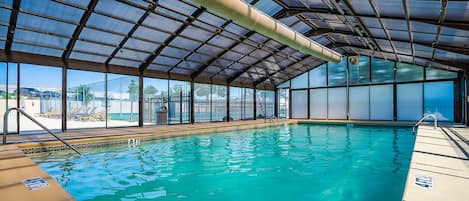 Indoor pool, a heated pool