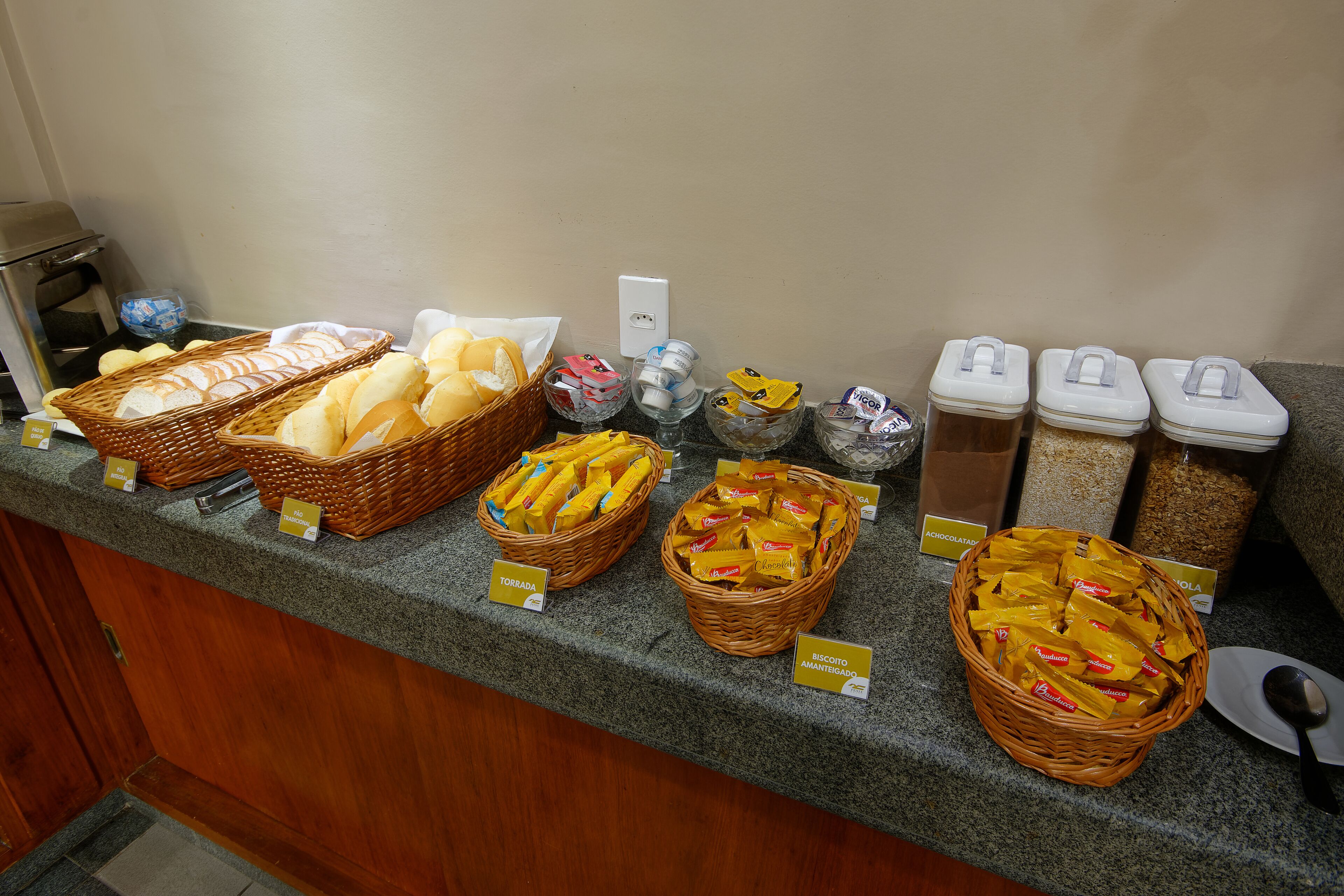 free daily self-service breakfast