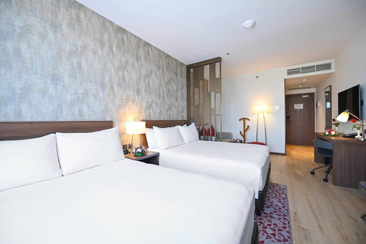Standard Room, 2 Queen Beds | Down comforters, Select Comfort beds, minibar, in-room safe