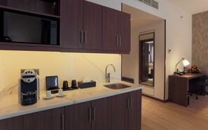 Down comforters, Select Comfort beds, minibar, in-room safe