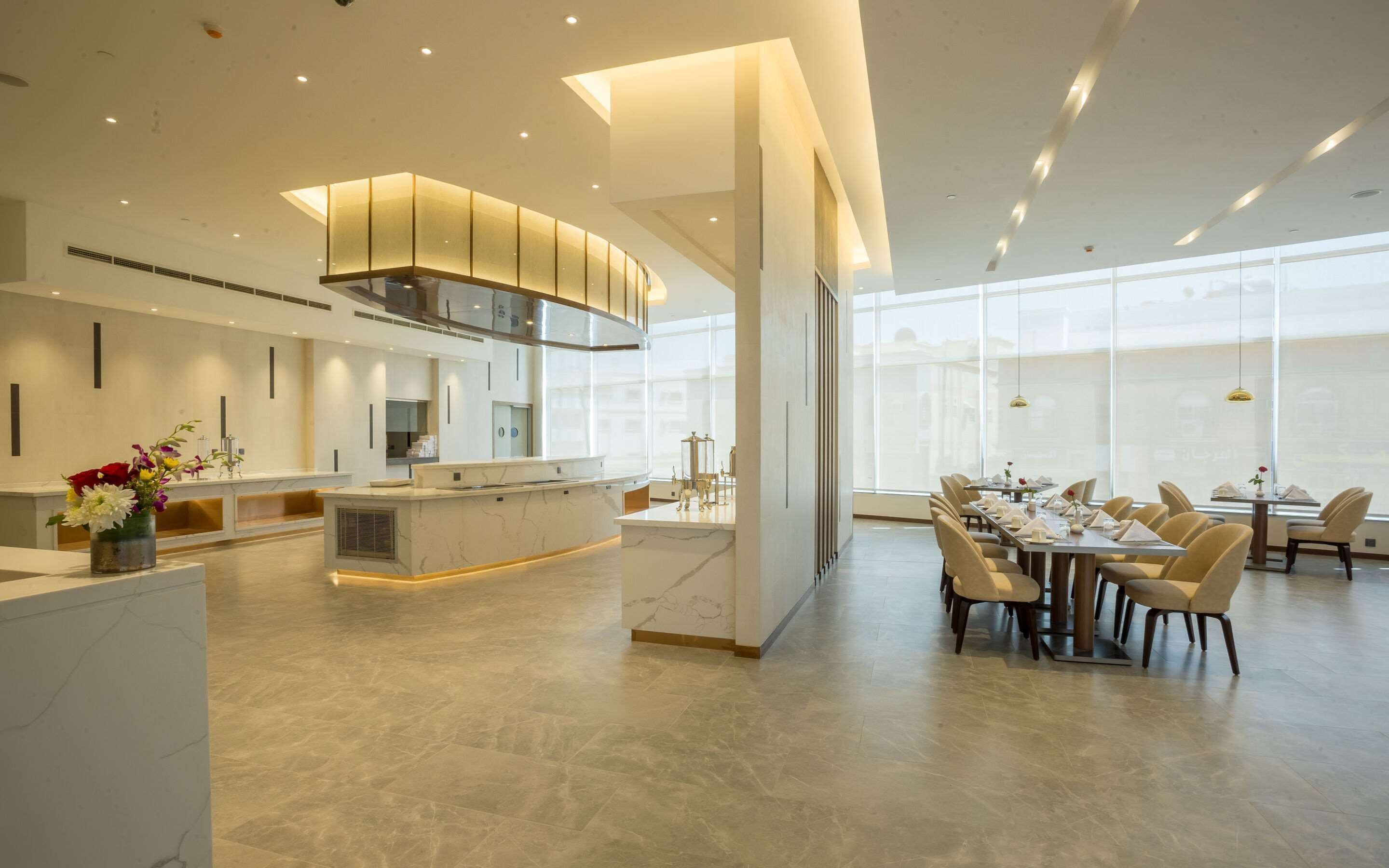 daily buffet breakfast (sar 65 per person)