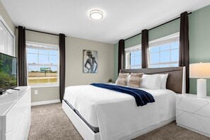 5 bedrooms, iron/ironing board, travel cot, WiFi
