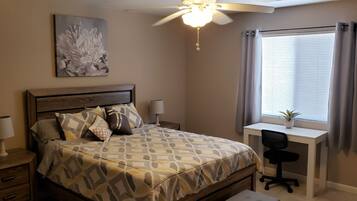 2 habitaciones, escritorio, wifi gratis y ropa de cama