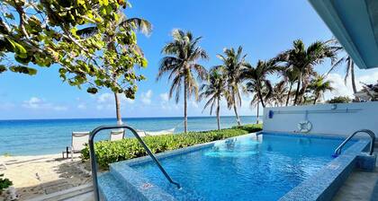 Beautiful 4-bed, 4-bath oceanfront home with a private pool and beach