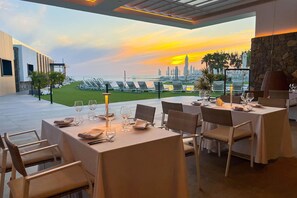 Espace banquet en plein air