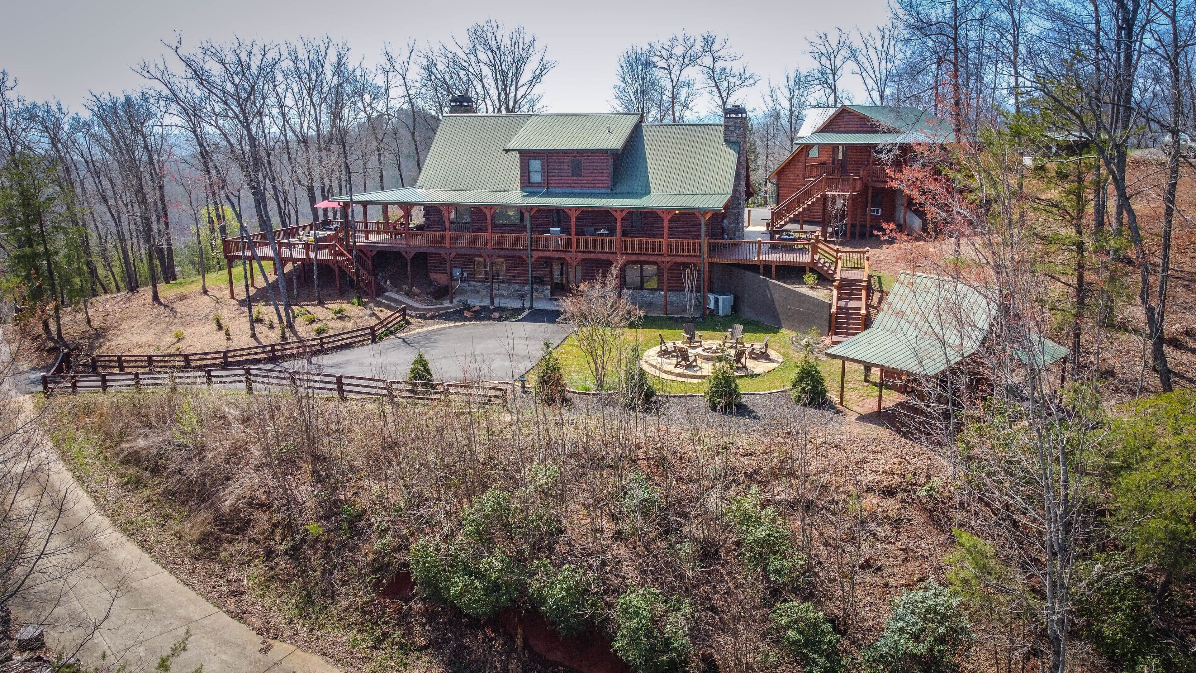Rarely found MOUNTAIN TOP LOG CABIN