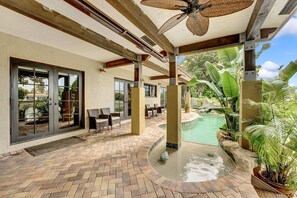 Outdoor pool, a heated pool - Waterfront Oasis w/ Heated Pool and Spa, and Close to Beach! (Fort Lauderdale)