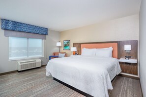 Room, 1 King Bed, Refrigerator | Pillow-top beds, desk, laptop workspace, blackout curtains