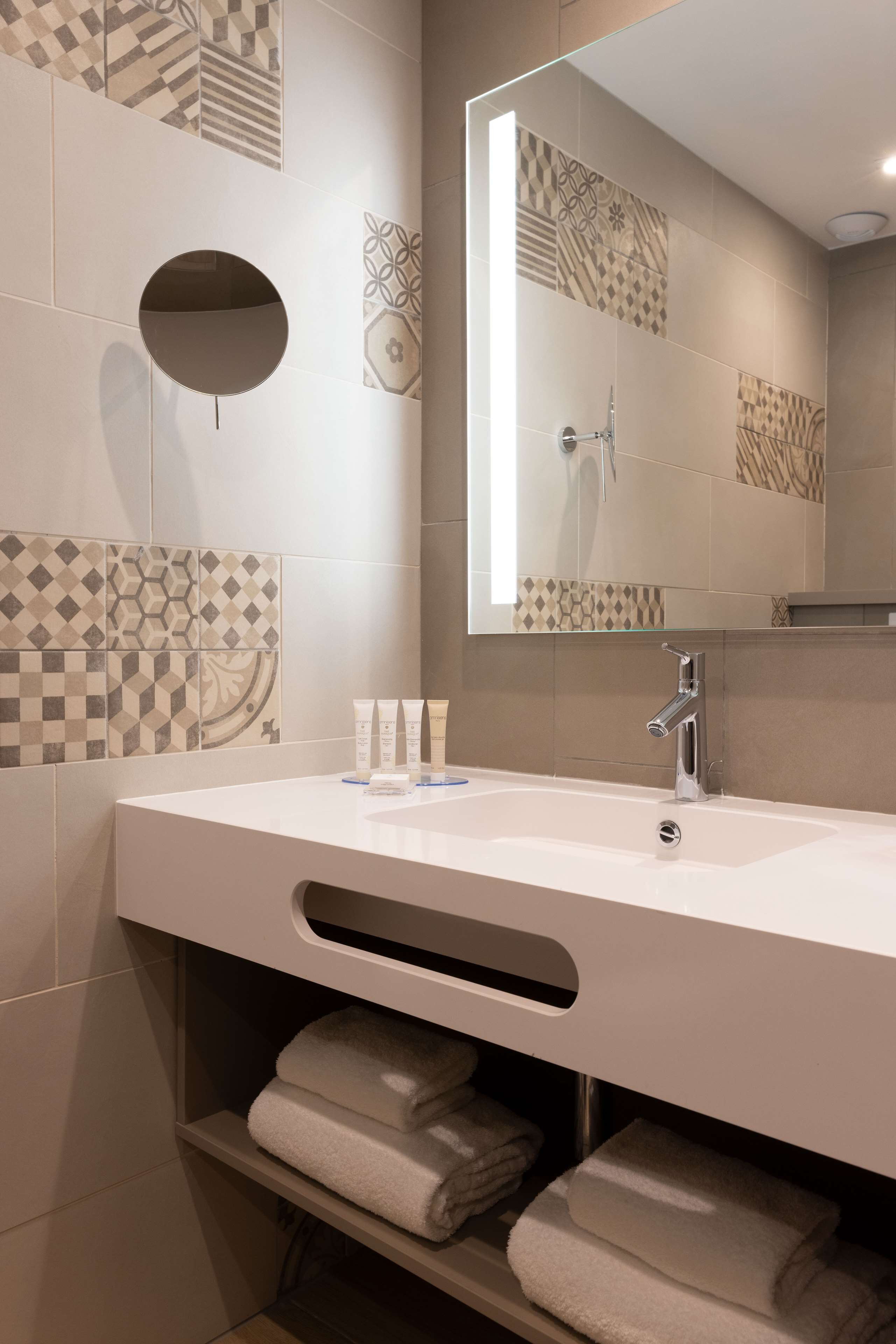 free toiletries, hair dryer, towels