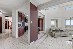 Living area - Ocean View Villa + Private Pool (Camuy)