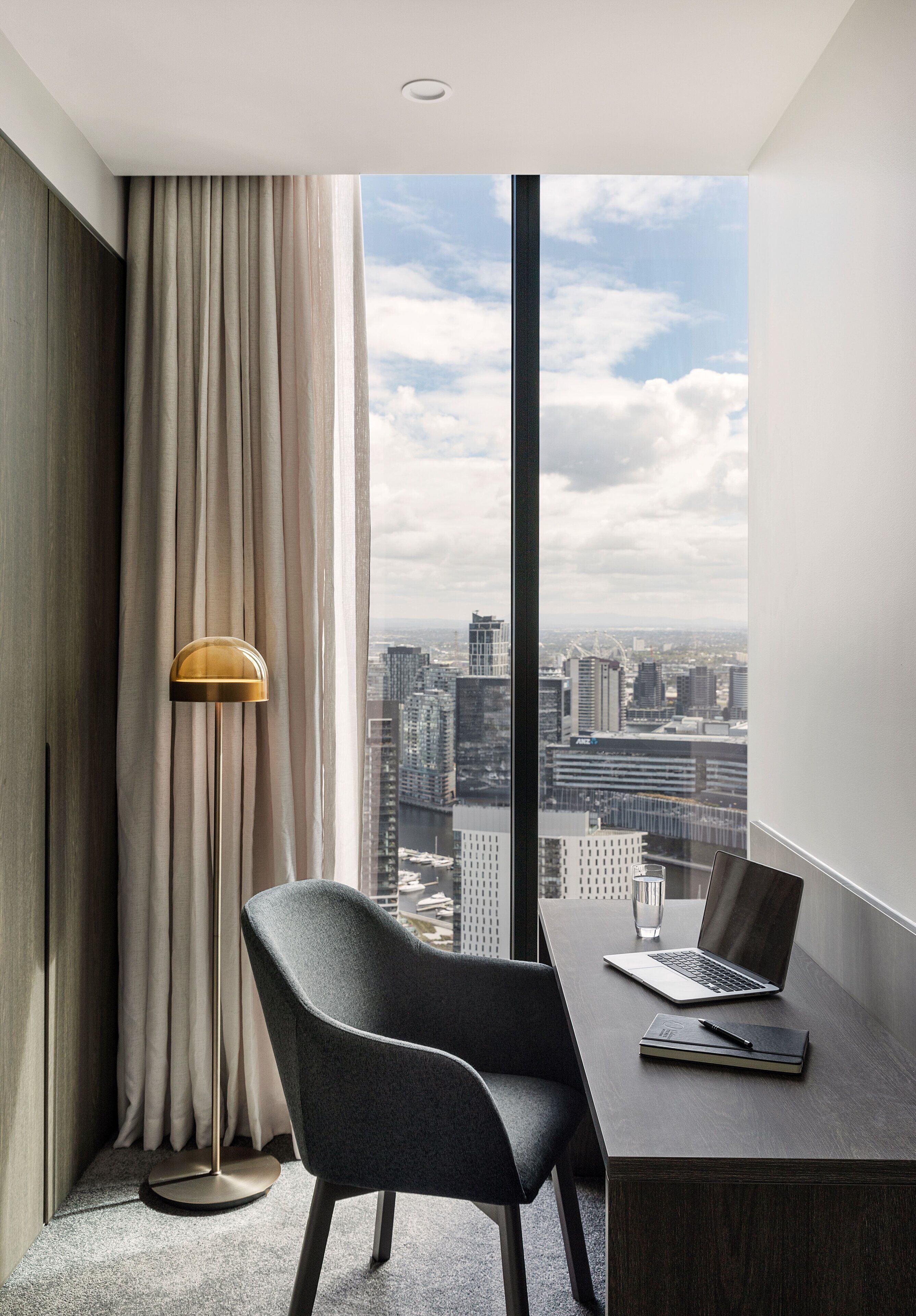 two-bedroom executive apartment | in-room safe, desk, laptop workspace, blackout curtains