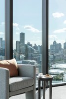 Two-Bedroom Executive Apartment | In-room safe, desk, laptop workspace, blackout drapes