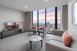 55-inch Smart TV with digital channels, TV - Oakwood Premier Melbourne (Southbank)