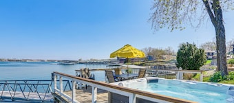 'Bittersweet Lakefront Retreat' w/ Hot Tub & Dock!