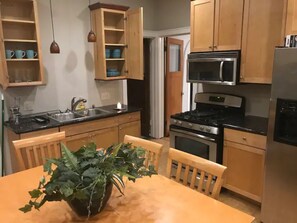 Microwave, oven, stovetop