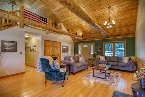 Forest Cabin with Fenced Yard, Wildlife Views, Deck, Jetted Tub, and Loft - Near Pagosa Springs!